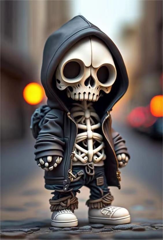 Halloween Cool Skeleton Figurines Skeleton