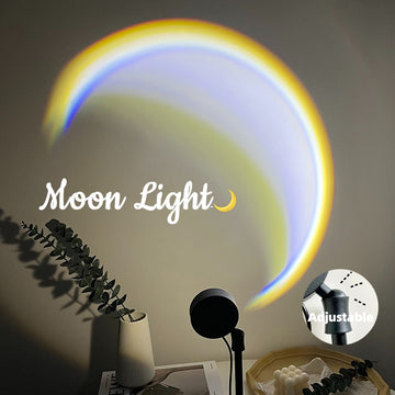 INS USB Moon Lamp LED Rainbow Neon Night
