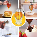 No Drip Acrylic Honey Pourer Dispenser with Stand Honey Jar Container Storage Juice Syrup Cup Bee Drip Dispenser Kettle