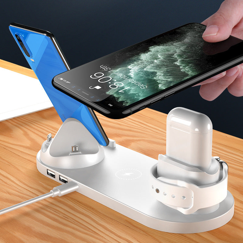 Wireless Phone Watch 6 In 1 Charging Dock Station